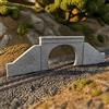 Ferroviario in Gesso Non Motorizzato Muro in Pietra in Miniatura