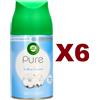 Air Wick 6 PZ AIR WICH FRESHMATIC RICARICA PURE SOFFICE COTONE DEODORANTE SPRAY 250ML