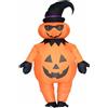 Costume da Strega Zucca Comodo Vestito di Carnevale Carino per Feste in Maschera