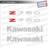 - Senza marca/Generico - Kit di adesivi per serbatoio e fianchetti Kawasaki Z750 - Kawasaki Z1000