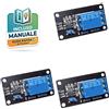 3x Modulo Relè 5V 1 Canale 10A 250V Arduino JD-VCC NO NC Ottoisolato
