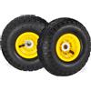 Does not apply 2X Ruote per Carrello 4.1/3.5-4, Gomme Di Scorta Carriola, ASSE 16 Mm, Fino 136