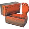 Black Mamba - Orange Snakeskin Nitrile Disposable Gloves Lge