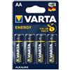 Varta PILE LR6 AA STILO BLISTER 4PZ BATTERIE ALCALINE VARTA ENERGY MN1500