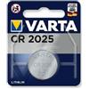 Varta PILA CR2025 LITIO, 3V BLISTER 1PZ 165 MAH VARTA BATTERIE LITIO