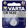 Varta PILA BATTERIA A BOTTONE CR1632 LITIO 135MAH 3V VARTA