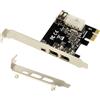 KALEA-INFORMATIQUE Scheda controller PCI Express PCIe a FireWire 400 IEEE1394a 2