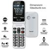 BEGHELLI SLV30N-GPS PLUS DUAL SIM 2.8" SENIOR PHONE A CONCHIGLIA TASTI GRANDI RE