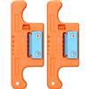 Eurowagens Tubo Stripper 1930Mm Buffer Libero Tubo Stripper Longitudinale Arancione 2Pz