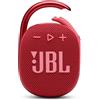 JBL Cassa MINI JBL Speaker CLIP 4 RED Altoparlante Portatile Bluetooth Rosso
