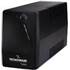 TECNOWARE GRUPPO DI CONTINUITÀ UPS ERA PLUS 600 SCHUKO TOGETHER ON TECNOWARE FGCERAPL602SC