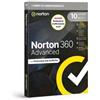 SYMANTEC NORTON 360 ADVANCED 2026 ANTITRUFFA 10 DISPOSITIVI 200GB BACKUP 12 MESI BOX