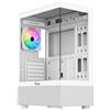 Non di marca CASE Gaming ITEK Tower Showbui 33W - NO Alimentatore - ARGB FAN - Bianco PC