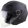 JFM Casco Jet moto scooter doppia visiera nero opaco JFM 221