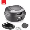 GIVI Bauletto Moto Scooter Medio GIVI 34 LT Nero e Argento completo di Piastra Baule