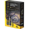 BARDAHL Kit Pulitore Lubrificante grasso Spray Spazzola Catena Trasmissione Moto BARDAHL