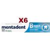 Mentadent 6 PZ MENTADENT B BIANCHI E FORTI RIPRISTINA IL BIANCO NATURALE DENTIFRICIO 75ML