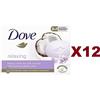 Dove 12 PZ SAPONETTA DOVE BEAUTY CREAM BAR COCONUT MILK & JASMIN SAPONE IDRATANTE 90g