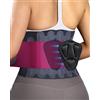 Does not apply Fascia Lombare Supporto Schiena Con Cuscinetto 3D E 6 Stecche, Tessuto Ultra Fin