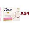 Dove 24PZ SAPONETTA DOVE BEAUTY CREAM BAR PAMPERING COCONUT MILK SAPONE IDRATANTE 90g