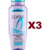 Elvive 3 PZ ELVIVE L'OREAL PARIS SHAMPOO 72H PURIFICANTE HYALURONIC PURE 300ML