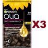 Garnier 3 PZ GARNIER OLIA COLORAZIONE PERMANENTE SENZA AMMONICA 5.0 CASTANO PER CAPELLI