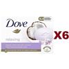 Dove 6 PZ SAPONETTA DOVE BEAUTY CREAM BAR COCONUT MILK & JASMIN SAPONE IDRATANTE 90g
