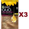 Garnier 3 PZ GARNIER OLIA COLORAZIONE PERMANENTE SENZA AMMONICA 8.0 BIONDO CHIARO