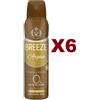 BREEZE 6 PZ BREEZE ARGAN DEODORANTE SPRAY VANIGLIA E SANDALO 150ML ZERO MACCHIE