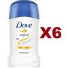 Dove 6 PZ DOVE DEO STICK ORIGINAL DEODORANTE CORPO 40ML