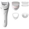 PHILIPS PED PHILIPS BRE710/00 SERIE 8000 EPILATORE WET & DRY CON ACCESSORI BIANCO