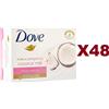 Dove 48PZ SAPONETTA DOVE BEAUTY CREAM BAR PAMPERING COCONUT MILK SAPONE IDRATANTE 90g