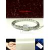 Swarovski BRACCIALE DONNA SWAROVSKI ELEMENTS Cristalli Ragazza Argento Diamanti gioielli