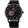 ORIENT Open Heart Orologio Uomo Automatico AG02001B Nero Cassa Acciao Nera Indic