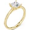 Senza marchio Anello certificato Princess Lab Grown Diamond oro 14 carati over Blooming Pro...