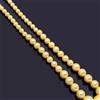 Senza marchio PERLA NATURALE DEI MARI QRIENT "Filippine" oro ENORME 6-14 MM filo tondo 14"