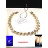 Swarovski Elements Bracciale Donna Trilogy CUORE p. Oro Giallo SWAROVSKI ORIGINALI Tennis oro new