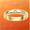 DONNA ORO FEDINA IN ORO BIANCO E GIALLO 18 CT 750 CON DIAMANTI MADE IN ITALY