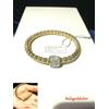 Swarovski BRACCIALE DONNA SWAROVSKI ELEMENTS Cristalli Ragazza Oro giallo Gioielli tennis
