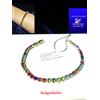 Swarovski Bracciale Uomo/Donna SWAROVSKI ELEMENTS ORIGINALI Cristalli Oro Giallo Gioielli