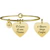 Kidult Bracciale Donna KIDULT FAMILY 731656 Acciaio Gold Dorato Cuore Nonna F.P.