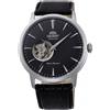 ORIENT Open Heart Orologio Uomo Automatico AG02004B Nero Cassa Acciao Cinturino