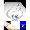 Swarovski Bracciale Donna SWAROVSKI ORIGINALI Argento Farfalla Cristalli Tennis Diamanti