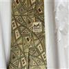 HERMÈS Cravatta collo HERMES nuova mai usata verde geometrica 100% seta con scatola ...