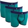 Grand Polo Set 3 pezzi Slip / Boxer uomo cotone elasticizzato colorati fantasia Grand Polo