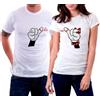 ORIGINAL FAKE KIT DUE MAGLIETTE CON STAMPA NODO D'AMORE