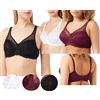 Reggiseno ferretto in pizzo senza imbottitura donna Dim d08h4 generous essentiel