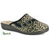 Inblu OFFERTA INBLU ciabatte pantofole ANIMALIER LEOPARDATE CUORI STRASS donna SOFT CF