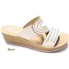 INBLU OFFERTA ciabatte sandali estive strass donna solettaSOFT comode RN Bianco