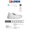 lewer SCARPA-CUOCO MOCASSINO-CALZATURE CHEF CUCINA Antiscivolo BIANCO-NERO-35 A 46